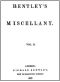 [Gutenberg 46804] • Bentley's Miscellany, Volume II